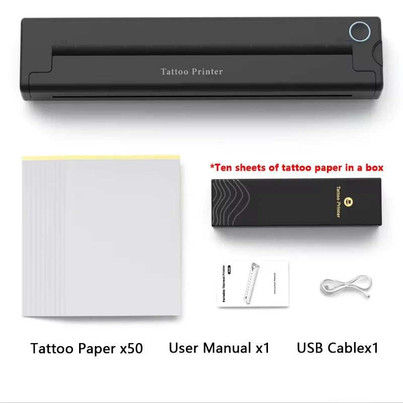 A4 Thermal Printers Wireless Bluetooth Tattoos Printer Portable Mini Thermal Printer A4 Paper Photo Printer from Mobile Phone