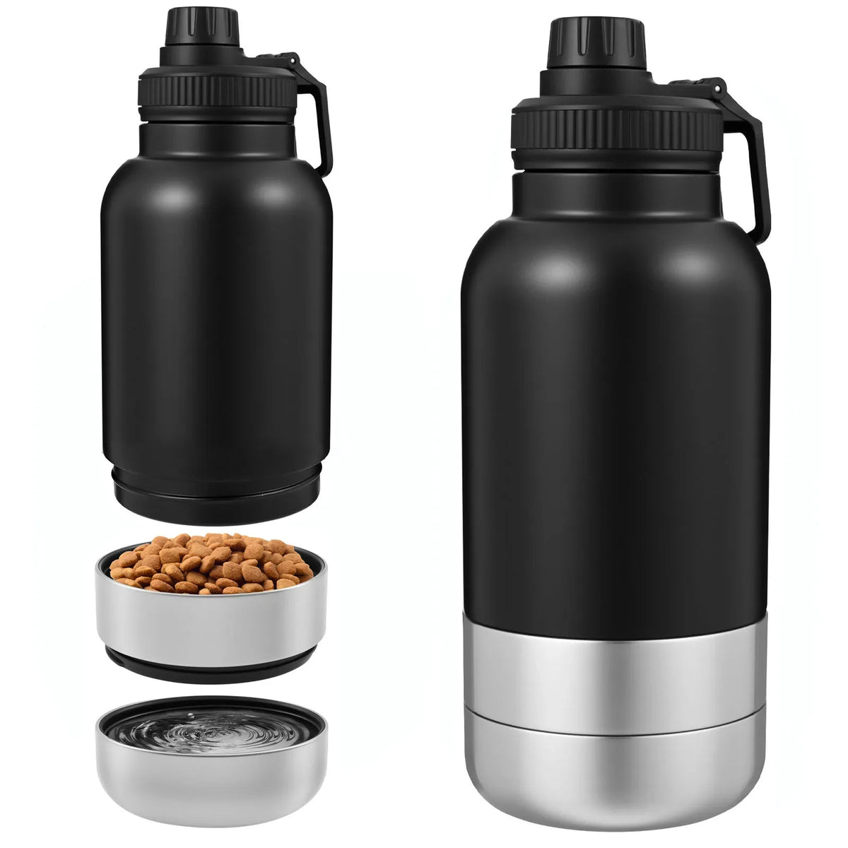 32 oz Dog Water Bottle with 2 Bowls