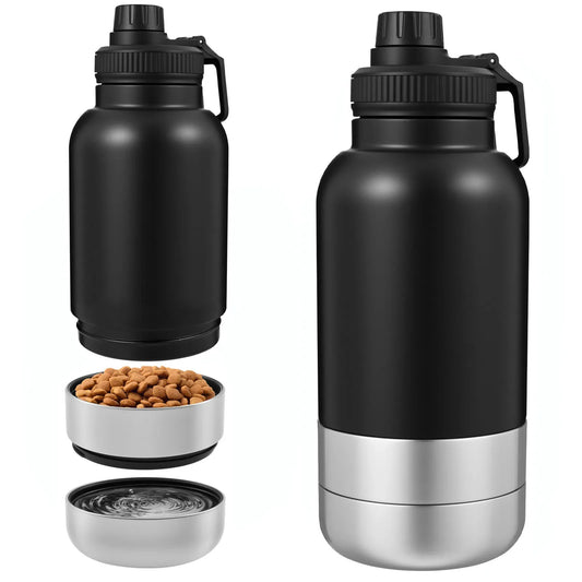 32 oz Dog Water Bottle with 2 Bowls