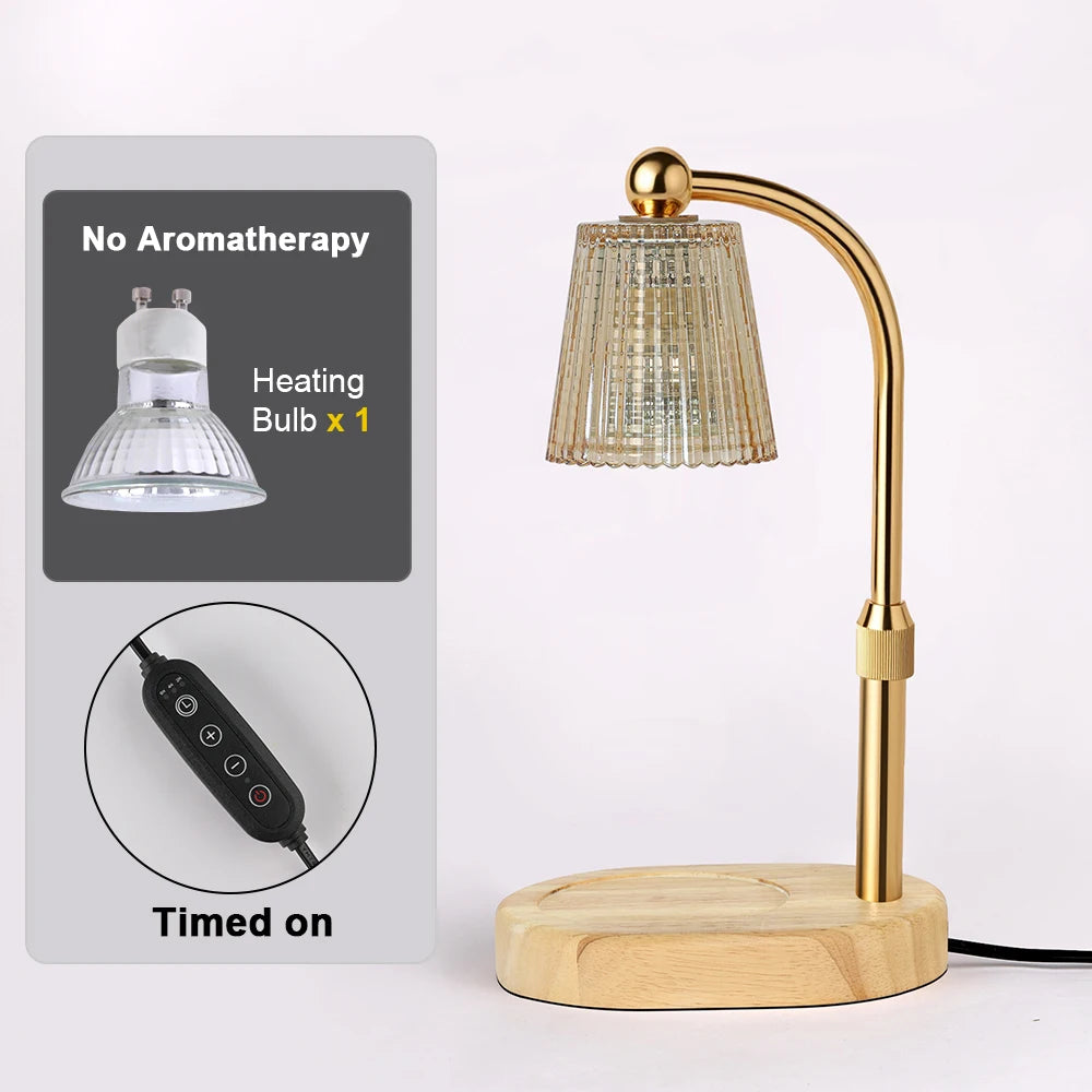 Adjustable Height Electric Candle Warmer Lamp with Timer and Dimmer